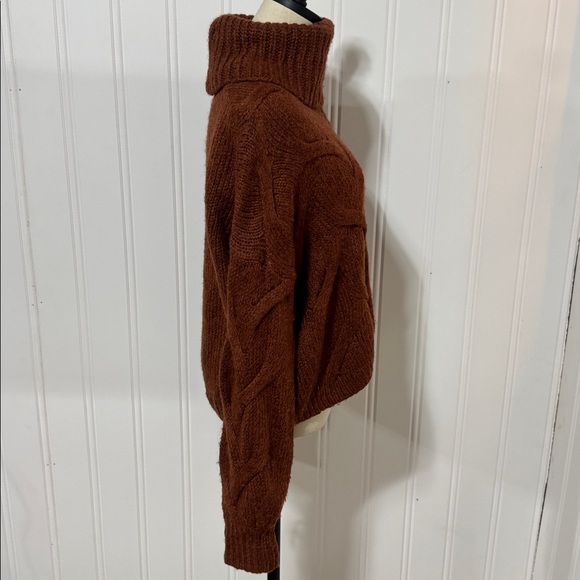Madewell Somervell Modern Cable Turtleneck Sweater M Medium - Picture 4 of 10